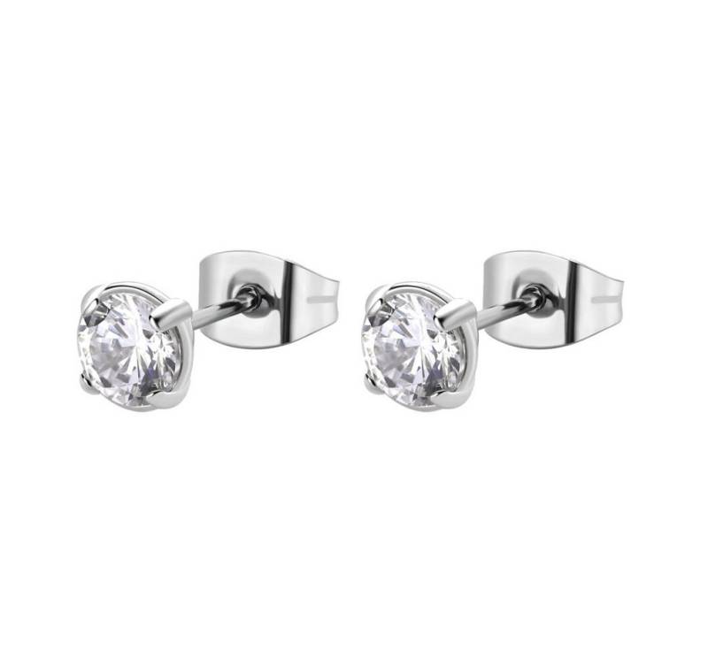 Brosway Ohrring-Set Glänzende Stahlohrringe mit Zirkonen Desideri BEIE005 von Brosway
