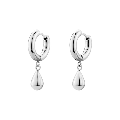 Brosway Perfect Creolen für Damen aus 316L Edelstahl mit Tropfenanhänger Größe: 2,5 cm, BPC44 von Brosway