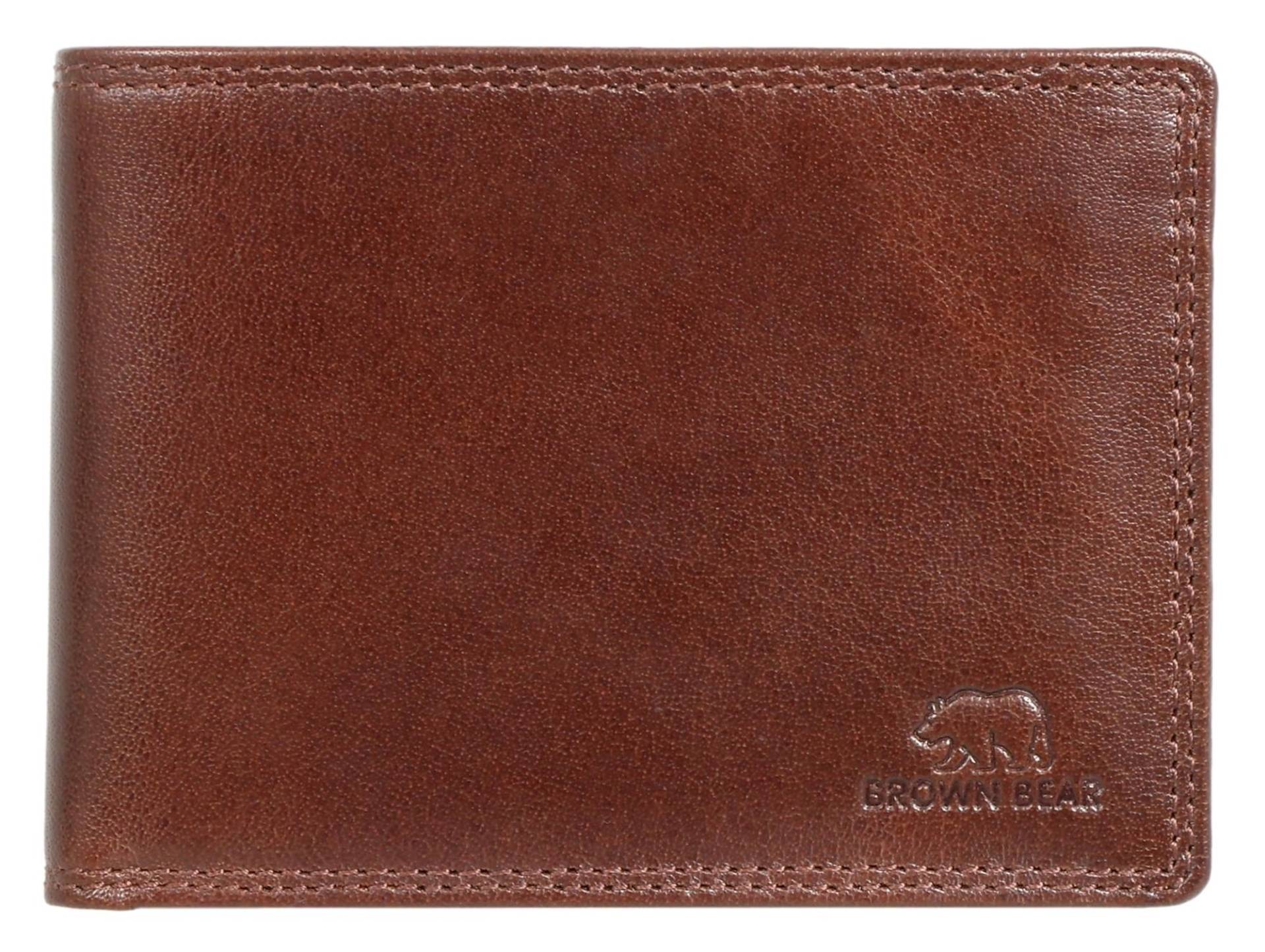 Brown Bear Classic 8005 - Herren-Geldbörse mit Reißverschlussfach von Brown Bear