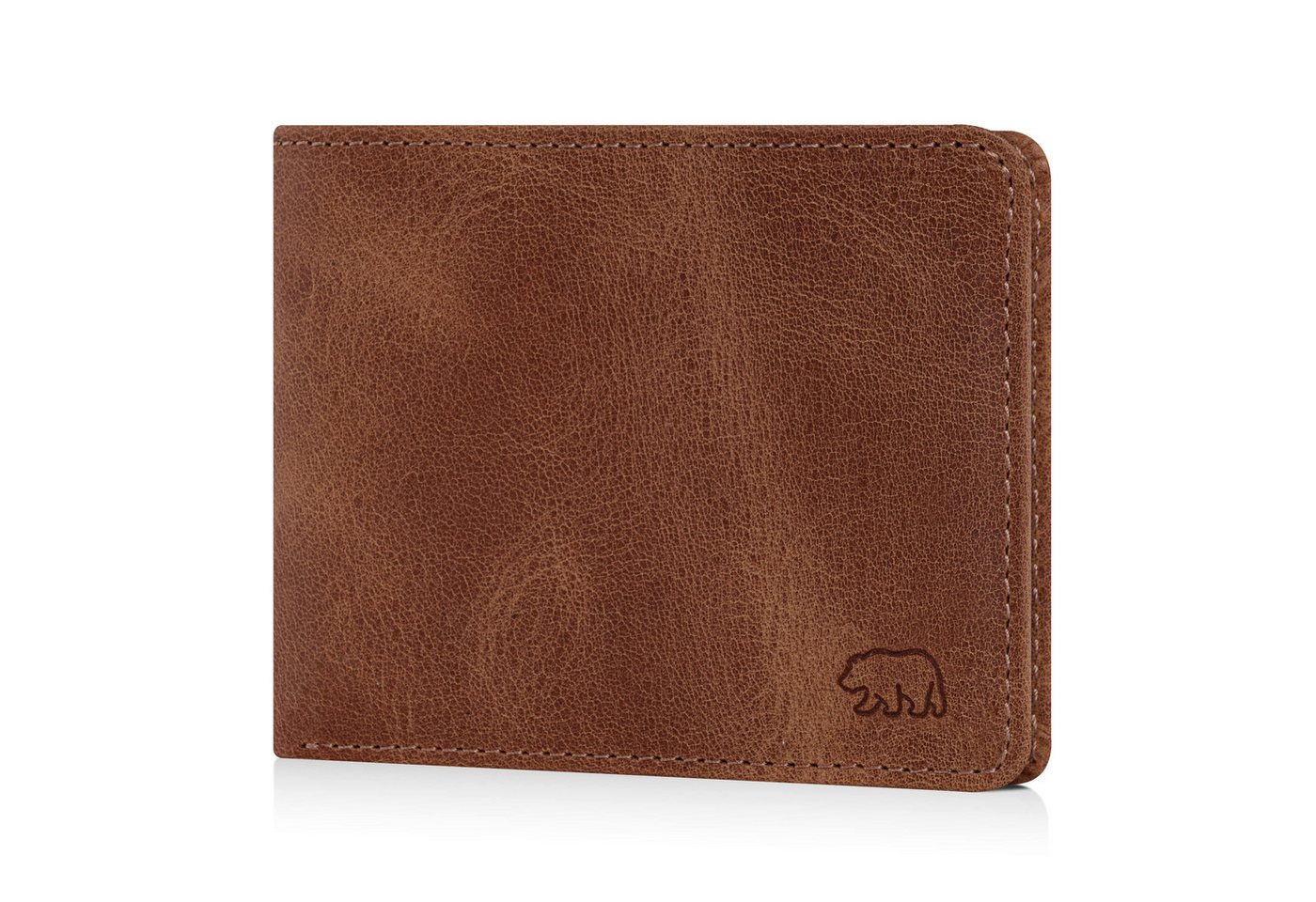 Brown Bear Geldbörse 8005 D für Herren aus Echtleder, mit 9 Kartenfächern und RFID-Schutz Farbe Vintage-Whiskey von Brown Bear