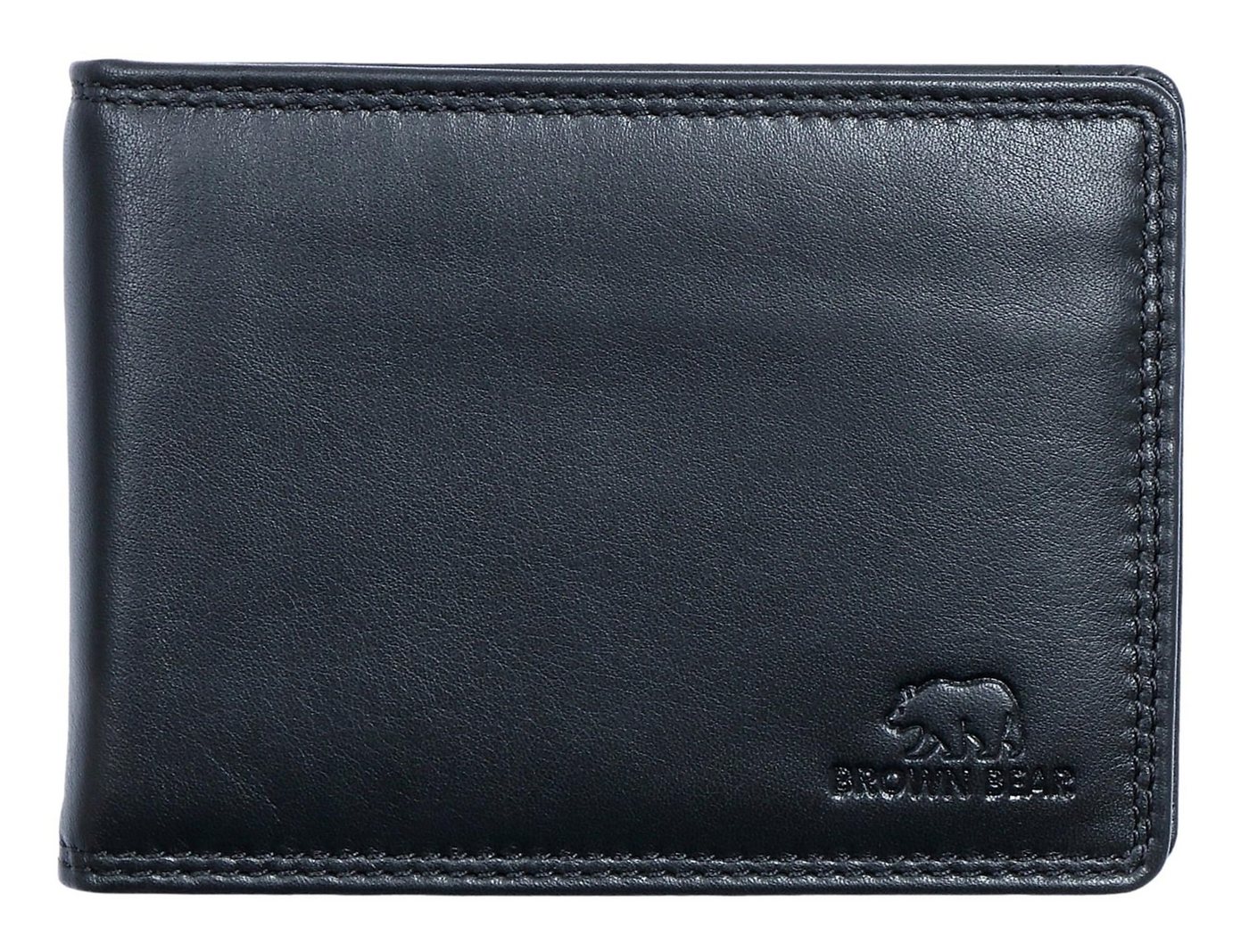Brown Bear Geldbörse Dollarclip Golf 1018 Münzfach Echtleder, 10 Kartenfächer und RFID-Schutz Schwarz Nappa Brown Bear Geldbörse Dollarclip Golf 1018 Münzfach Echtleder, 10 Kartenfächer und RFID-Schutz Schwarz Nappa von Brown Bear