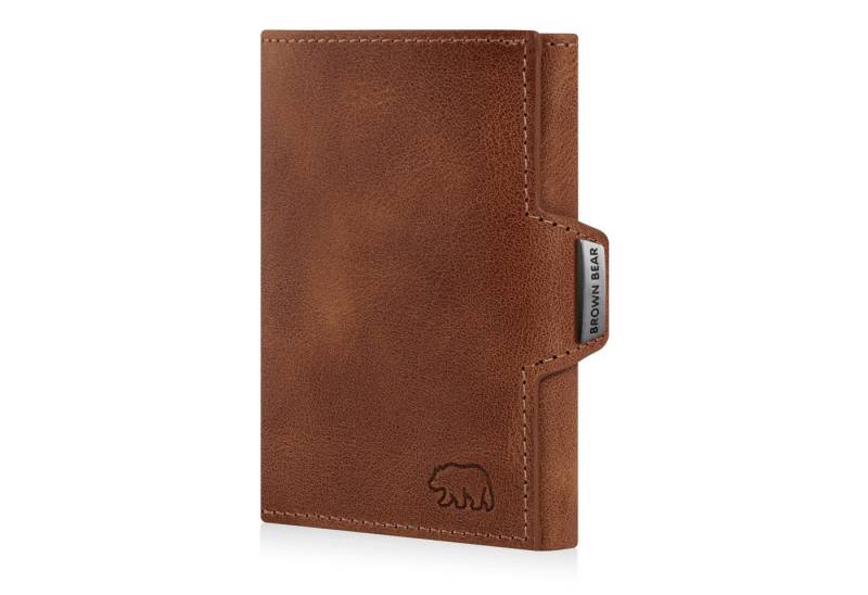 Brown Bear Geldbörse Modell Bruce Slim für 11 Kreditkarten aus Echtleder, mit Münzfach Farbe Braun-Vintage Brown Bear Geldbörse Modell Bruce Slim für 11 Kreditkarten aus Echtleder, mit Münzfach Farbe Braun-Vintage von Brown Bear