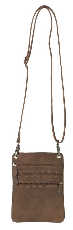 Brown Bear Schultertasche Lotte Modell MJ 151, aus Echtleder in kompaktem Format von Brown Bear