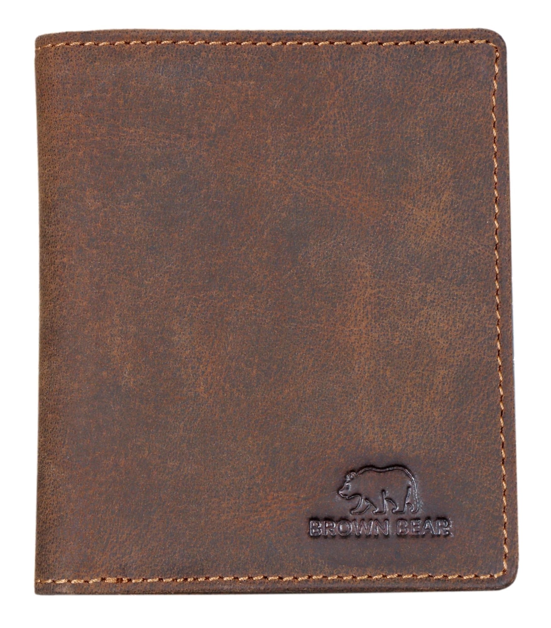 Brown Bear Slim Wallet - 8005 Braun Vintage von Brown Bear