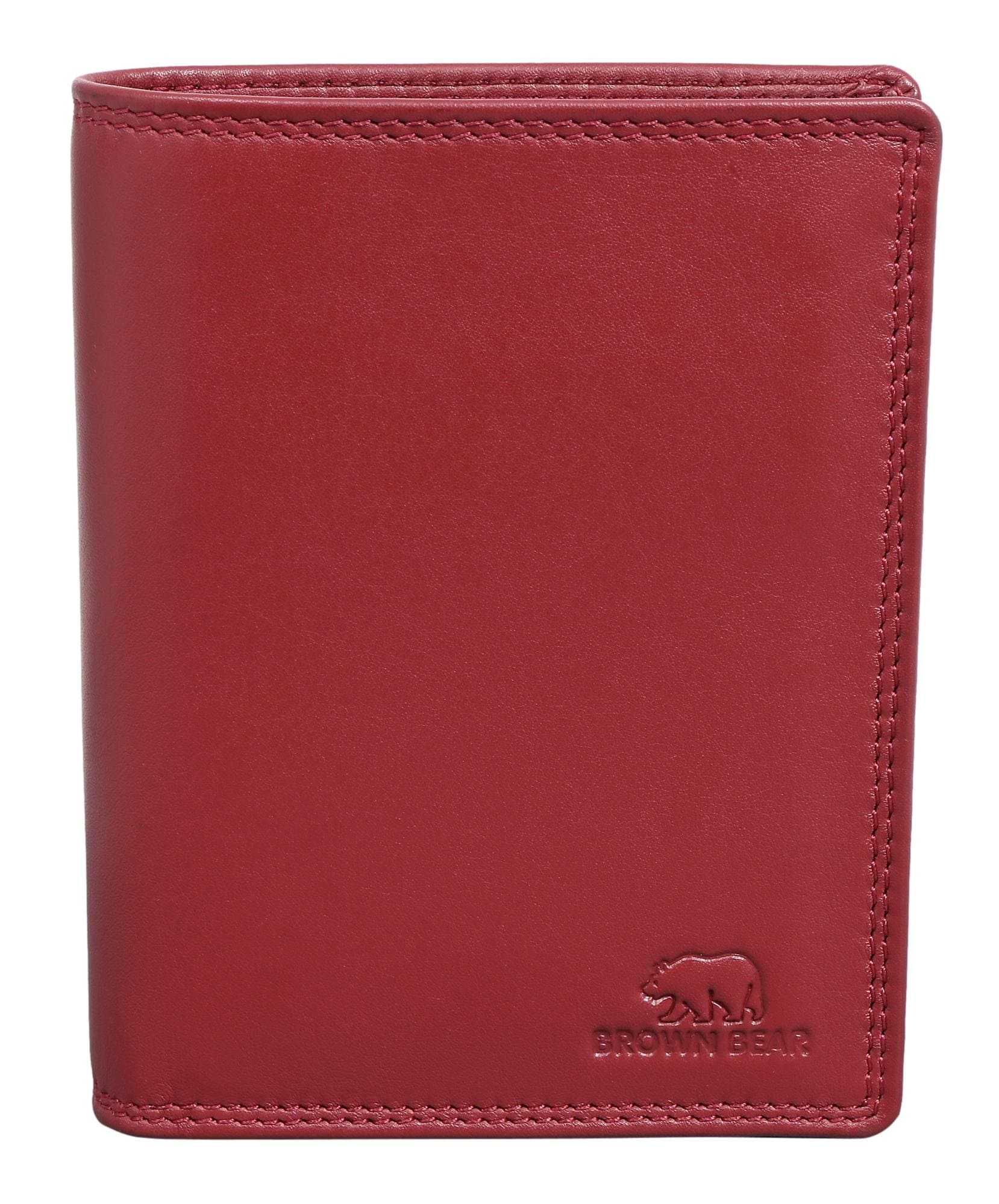 Brown Bear Classic 8002 - Hochformat Geldbörse Rot von Brown Bear