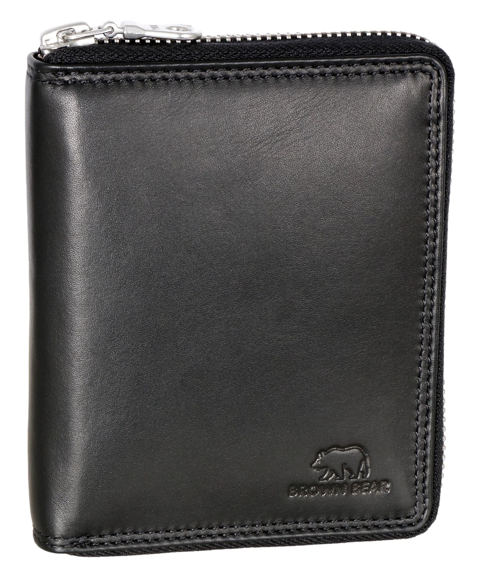 Brown Bear Classic 8009 - Geldbörse Schwarz Nappa von Brown Bear