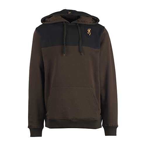 Browning Herren Travis Performance Colorblocked Hoodie Kapuzen-Sweatshirt, Black Olive, Large von Browning