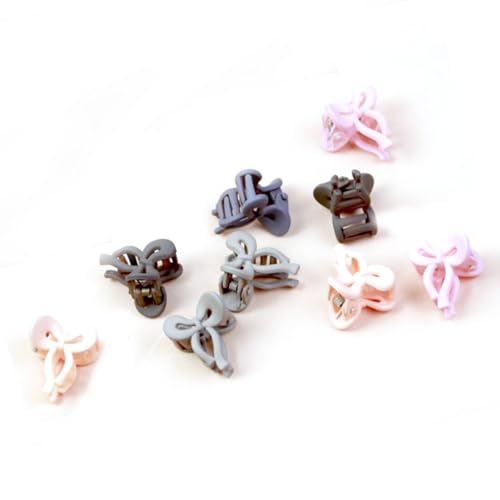100 Stück Kleine Haarklammern für Mädchen, Tragbare Haarklammern in Gemischten Hellen Farben mit Fliege, Haarschmuck in Form von Blumen und Früchten, Niedliche Mini-Haarklammern von Brrnoo