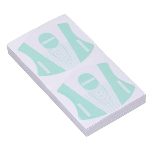 100 Stück Wiederverwendbare Nagelformen, Selbstklebende Papier-Nagelformaufkleber, Modellierung, UV-Builder-Gel, Nagelkunst, Nagelverlängerungsform für Maniküre, von Brrnoo