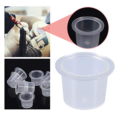 1000 Stück / Tasche Ink Capsm, Tattoo Tinte Ringe, Einweg Tattoo Ink Ring Tattoo Ink Cap Tattoo Farbkappen Cups Tätowierung Ink Caps Art Tattoo Ink Halter Ring zum Tätowieren (M) von Brrnoo