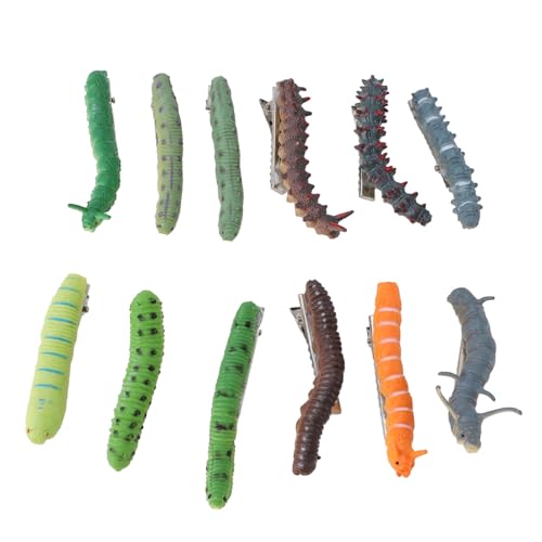 12 Stück Halloween Haarspangen, Einzigartige Muster Haarschmuck für Frauen und Mädchen, Punk Horror Styling, Festliche Frisuren Zubehör von Brrnoo