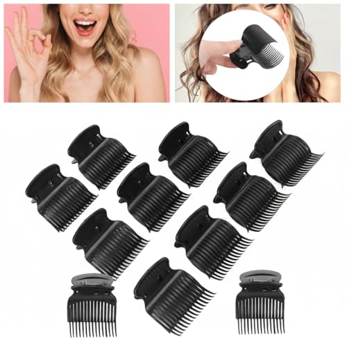 12 Stück Hot Roller Clips, Lockenwickler Krallen Clips Ersatz Roller Clips, Schützen die Haarwärmeisolierung Modische Lockenwickler Clips für Frauen Mädchen Haarpartie Styling von Brrnoo