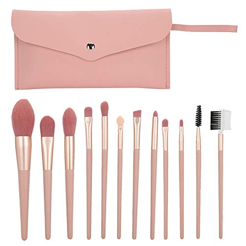 12-teiliges Make-up-Pinsel-Set, professionelles Make-up-Pinsel-Kit Synthetic Cosmetics Foundation Puder-Concealer zum Mischen von Lidschatten-Make-up-Pinsel für das Gesicht von Brrnoo