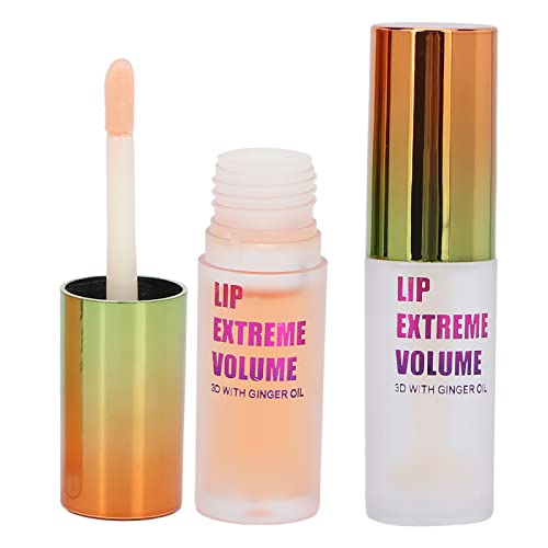 2 Pcs Lip Plumper, NatüRliches Make Up Lipgloss Pflanzenextrakte Plumping Lip Serum Lip Care Lip Plump Serum Kit Lip Plumper Tag und Nacht Lip Gloss Lip Enhancer von Brrnoo