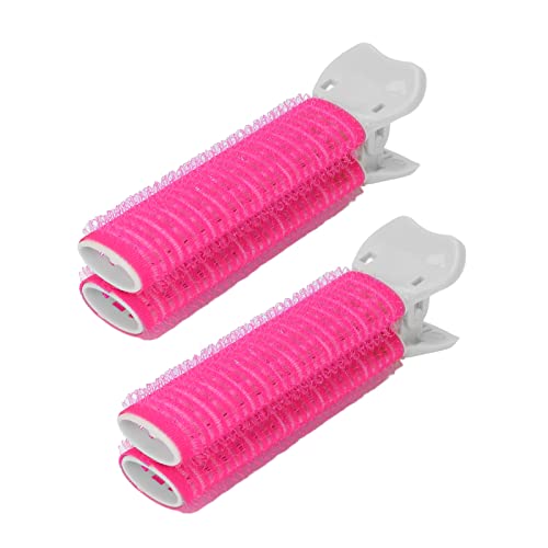 Volumizing Hair Root Clips, Lockenwickler für dichte Locken, Heatless Curler, Fluffy Lazy Bang, Haarstyling Zubehör für Frauen & Mädchen, Rose Rot von Brrnoo
