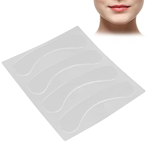 4 Stück Silikon-Lippen-Anti-Falten-Patch Wiederverwendbarer Transparenter Hautfalten-Glättungs-Patch, Wiederverwendbare Silikon-Lippen-Anti-Falten-Pads Transparent Zum Glätten von Lippenfalten von Brrnoo