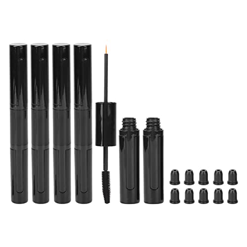 5 Stück leere Mascara Tubes, schwarze Wimpernstab-Flaschen, nachfüllbar für Eyeliner & Creme, DIY Spiral Design Mascara Behälter 5 Stück leere Mascara Tubes, schwarze Wimpernstab-Flaschen, nachfüllbar für Eyeliner & Creme, DIY Spiral Design Mascara Behälter von Brrnoo
