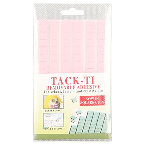 Adhesive Poster Sticky Tack Putty, Nail Art Clay Abnehmbarer Tacky Kitt Adhesive Poster Kitt, Wiederverwendbarer Wall Safe Tack Putty, Tack Adhesive Poster für Maniküre (Rosa) von Brrnoo