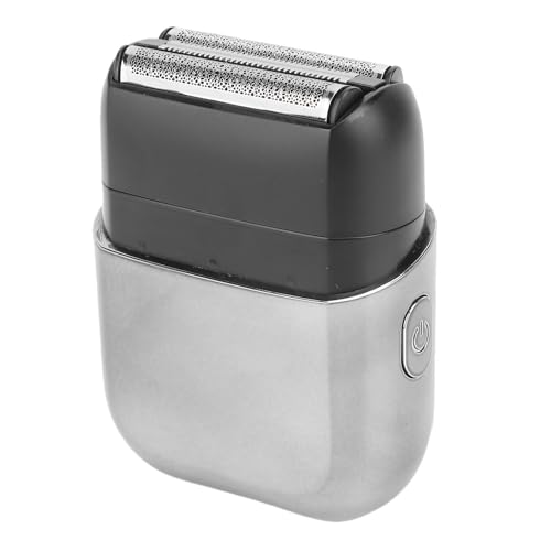 BRRNOO Mini Elektrikfolie Trimmer für Männer, Wiederaufladbare Gesichtshaar -Groomer mit Schwimmendem Kopf, LED -Display, Waschbares Design für Nasse oder Trockene Rasur, Reiseschloss von Brrnoo