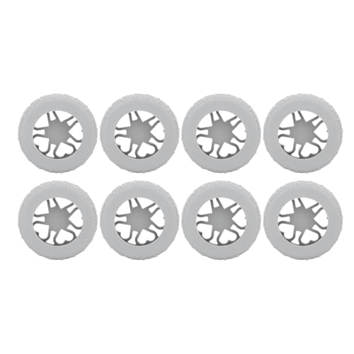 Brrnoo Silikon Kofferrollen Schutzkappen, Verschleißfeste Gepäckwagen Radkappen mit Geräuschdämpfung und Stoßabsorption für 5-6 cm Rollen (Grau) von Brrnoo