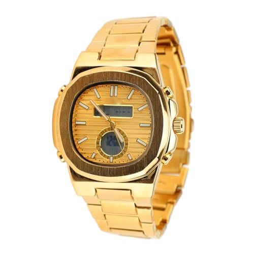 Brrnoo Sportuhr, Herren-Armbanduhr, Herrenuhren, Militäruhr, Dual-Display, Elektronische Uhr, Multifunktionale Edelstahluhr für Männer und Frauen Brrnoo Sportuhr, Herren-Armbanduhr, Herrenuhren, Militäruhr, Dual-Display, Elektronische Uhr, Multifunktionale Edelstahluhr für Männer und Frauen von Brrnoo