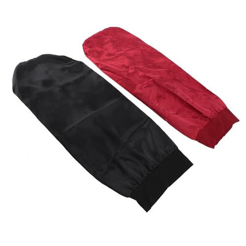 Extra Large Schlafkappe Frauen Lange Schlafkappe Schlafende Haube 2pcs Lange Satin Schlafmütze Elastizität Band Extra groß Verhindern Sie Verwicklungen Schlafduschkappe für Frauen von Brrnoo