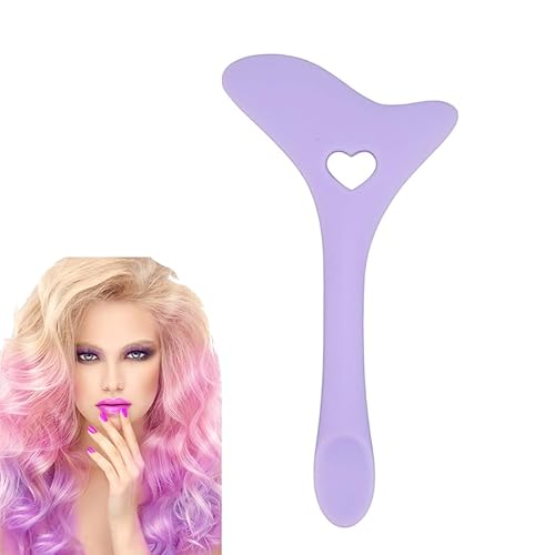 Eyeliner Schablone Silikon, Eyeliner Hilfe Flügelspitzen für Anfänger, Wiederverwendbares Augen Make up Tool, Augenbrauenstift Schablone, Lazy Quick Eye Makeup Tool Lidstrich Schablone(Lila) von Brrnoo