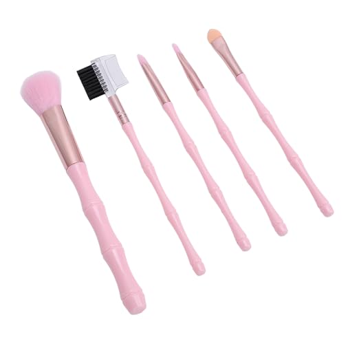 Gesichts-Make-up-Pinsel, 5-teiliges Tragbares Lidschatten-Lippenpinsel-Set aus Synthetischen Fasern für Anfänger, Geschenkauswahl von Brrnoo
