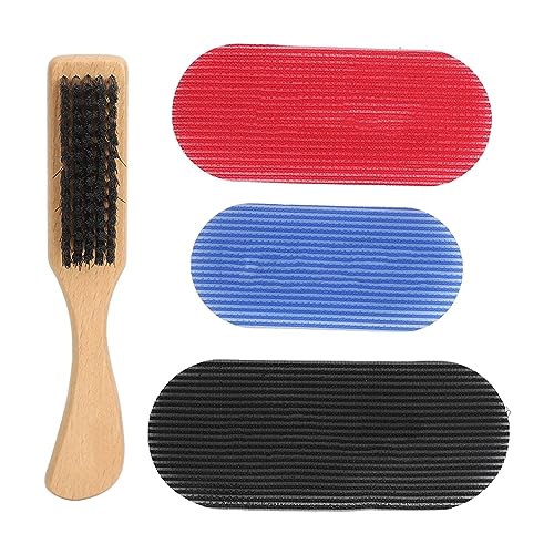 Haarbürsten-Haarfransen-Patch-Set für Männer, Bartbürsten-Haarfransen-Aufkleber für Männer, Verhindert Fettige Kopfhaut, Haarfransen-Patch-Set für Pony-Make-up-Styling von Brrnoo