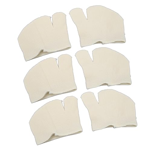 Baumwollene Socken 3er-Pack Milchweiß, Elastische Geteilt-Toe Socken für Damen und Herren, Komfortabel und Passend von Brrnoo