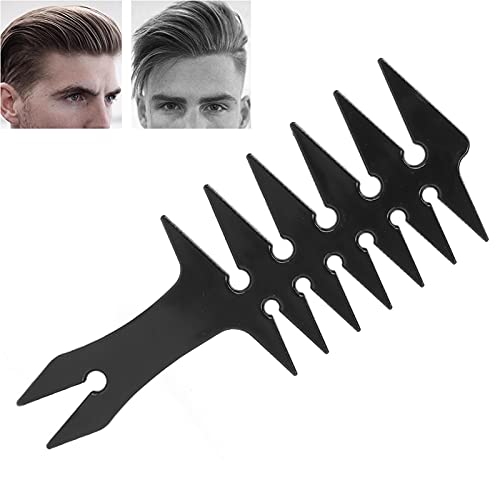 Herren Haarkämme mit Breiten Zähnen Doppelseitiger Öl-Haarkamm Retro-Kunststoff-Haar-Styling-Kämme(Schwarz) von Brrnoo