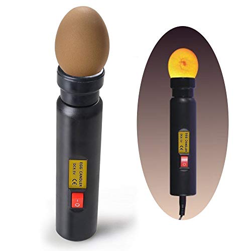 LED-Licht-Ei-Tester, Eier-Inkubator-Tester, LED-Eier-Tester, Eier-Kerzenleuchte zur Überwachung von Eier-Brutgeräten, Brutapparaten, Hühnern, Eier-Kerzen, Eier-Schlüpfen, Hilfswerkzeug von Brrnoo