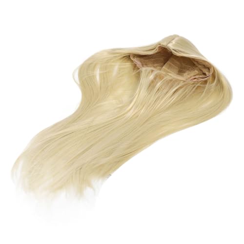 Lange Schwarze Perücke mit Glattem Haar für Frauen, Lange Perücke mit Synthetischem Mittelteil und Internem Netznetz, Hitzebeständige, Umweltfreundliche Fasern, Pflegeleicht, von Brrnoo