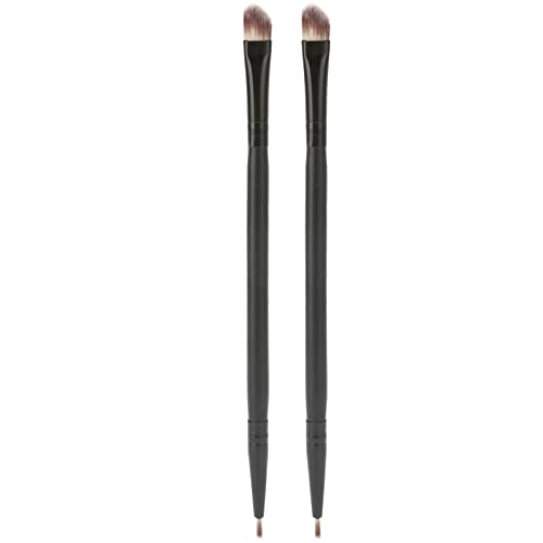 Make-up-Augenpinsel-Set – 2-teiliger Lidschattenpinsel, Doppelseitig, Hypoallergen, Professioneller Lidschatten-Make-up-Pinsel, Lidschatten-Pinsel-Set, Augen-Make-up-Pinsel, Eyeliner-Pinsel, Abgewinke von Brrnoo