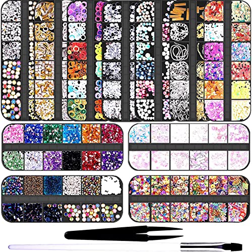 Nagelglitzer, Nagelkunst -Kit mit 11 Kisten Nagelglitzern, 1 Nagelstift und 1 Picker -Pinzettennagel -Accessoires Multicolor, PP, ABS, Metallnägelkunst für Frauen Maniküre DIY Nagelglitzer, Nagelkunst -Kit mit 11 Kisten Nagelglitzern, 1 Nagelstift und 1 Picker -Pinzettennagel -Accessoires Multicolor, PP, ABS, Metallnägelkunst für Frauen Maniküre DIY von Brrnoo