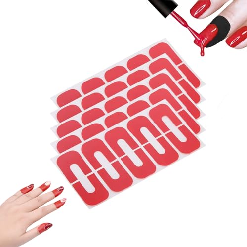 Nail Art Protector Cover, 50 Stück Nail Art Protector Cover Abziehen von Nagelbändern Skin Barrier Spill Proof Sticker für Salon und Haushalt von Brrnoo