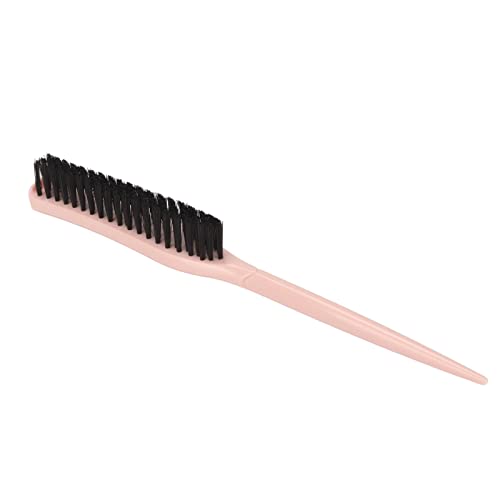 Nylon-Haarbürsten, Haarkantenbürste, Glatte Kammpflege, Rattenschwanzkämme, Professionelle Haarspangen, Haarstyling-Kamm-Set für Friseure und Frauen (Rosa) von Brrnoo