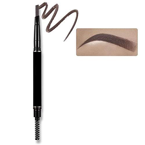 Professional Makeup Micro Brow Pencil, Double Ended Precision Waterproof Brow, Fashion Automatischer Rotierender Augenbrauenstift mit Langlebigem Pinsel von Brrnoo