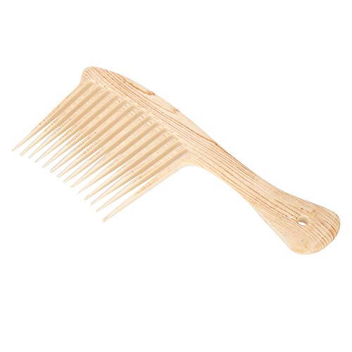 Rake Comb, Bone Tortoise Rake Comb Smooth Hair Pick Comb Afro Lift Detangle Hair Comb Hair Styling Tools Haarkamm für Lockiges Haar Wide Tooth Comb Hair Comb Detangler Brush für Frauen von Brrnoo