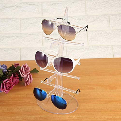 Sonnenbrillen-Display, Schmuckständer[durchsichtig], 5 Paar Kunststoffrahmen SchmuckständerSchmuckaufbewahrung von Brrnoo