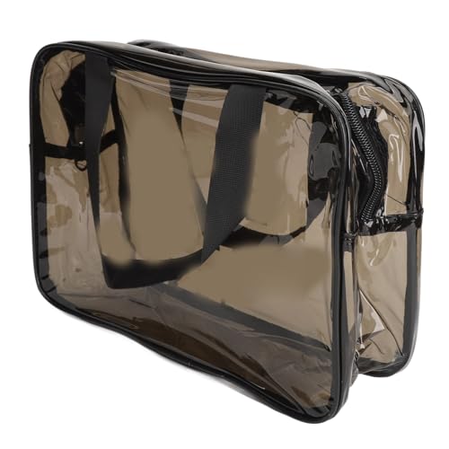 Transparente PVC-Multifunktions-Kulturbeutel für Reisen, Make-up, Fitnessstudio, Schwimmen, Schmuck, Schreibwaren, Schule – wasserdichte Aufbewahrungstasche von Brrnoo