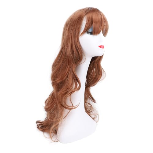 Verstellbare Perücke mit Langem, Gewelltem Haar und Luftigem für Partys, Elegante Frisuren, Hitzebeständige Hochtemperatur-Kunstfaser, Bequeme Passform für Frauen, Geeignet für Verstellbare Perücke mit Langem, Gewelltem Haar und Luftigem für Partys, Elegante Frisuren, Hitzebeständige Hochtemperatur-Kunstfaser, Bequeme Passform für Frauen, Geeignet für von Brrnoo