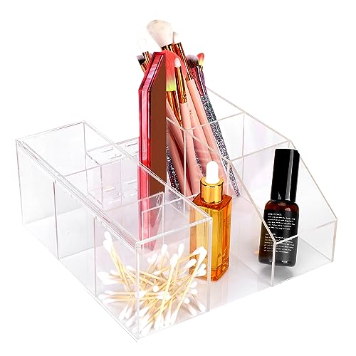 Wimpern-Schönheits-Organizer, Aufbewahrungsbox für Wimperntransplantations-Werkzeug, Transparenter Make-up-Organizer, Wimpernverlängerungszubehör für den Wimpernsalon zu Hause von Brrnoo