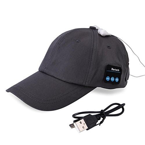 Wireless Bluetooth Music Mütze, Bluetooth Hut Ireless Bluetooth Kopfhörer Musik Hut Zum Outdoor Sport Laufende Baseballmütze USB Aufladbare Caps Für Männer Frauen von Brrnoo