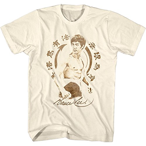 Bruce Lee - Herren-Symbol T-Shirt, Large, Natural von Bruce Lee