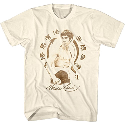 Bruce Lee - Herren-Symbol T-Shirt, X-Large, Natural von Bruce Lee