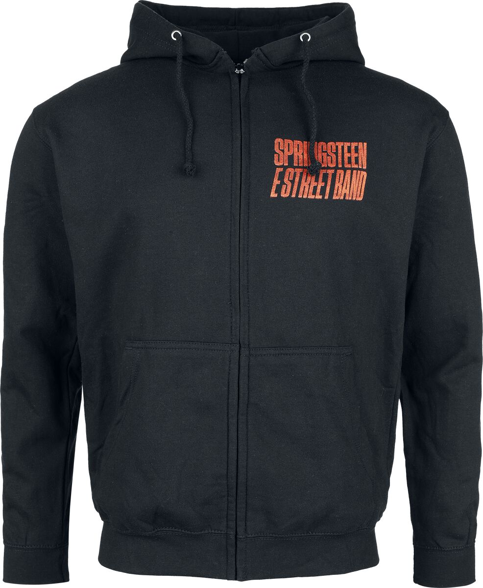 Bruce Springsteen Kapuzenjacke - E-Street - S bis XL - für Männer - Größe M - schwarz  - Lizenziertes Merchandise! von Bruce Springsteen