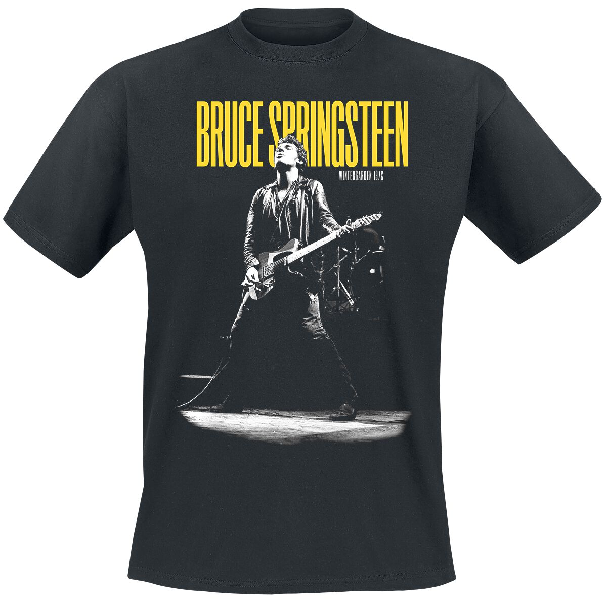 Bruce Springsteen T-Shirt - Winterland Ballroom Guitar - S bis 3XL - für Männer - Größe 3XL - schwarz  - Lizenziertes Merchandise! von Bruce Springsteen