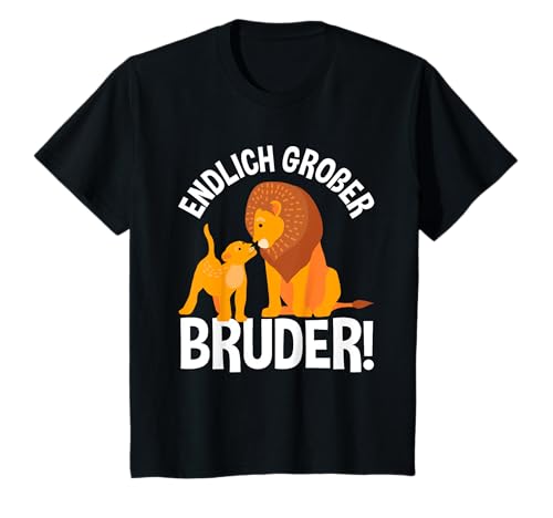 Löwen Jungen Schwangerschaft Geburt Ich Werde Großer Bruder T-Shirt von Bruder Nachwuchs Geburt Geschwister Geschenke