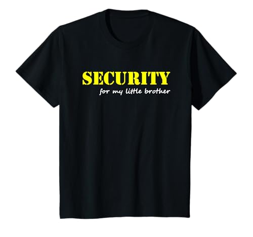 Kinder Security For Little Brother Big Bro Beschützer Jungs T-Shirt von Bruder & Schwester & Geschwister Designs